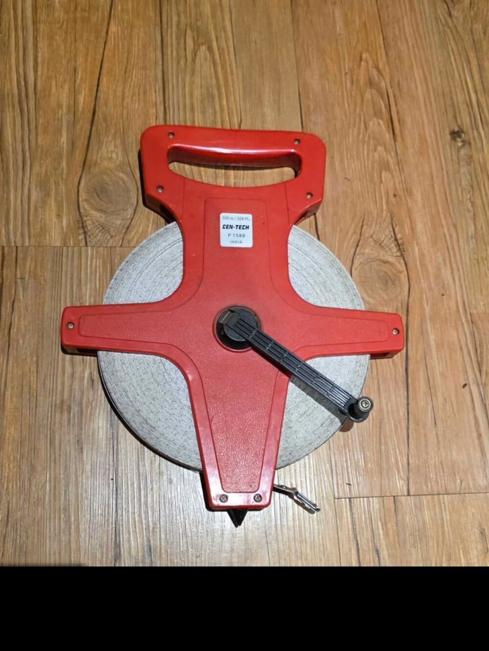 Cen-Tech Red Fiberglass Open Reel Measuring Tape